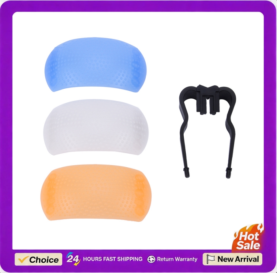 Pop Up Flash Diffuser - غطاء ناشر ضوء فلاش 3 في
