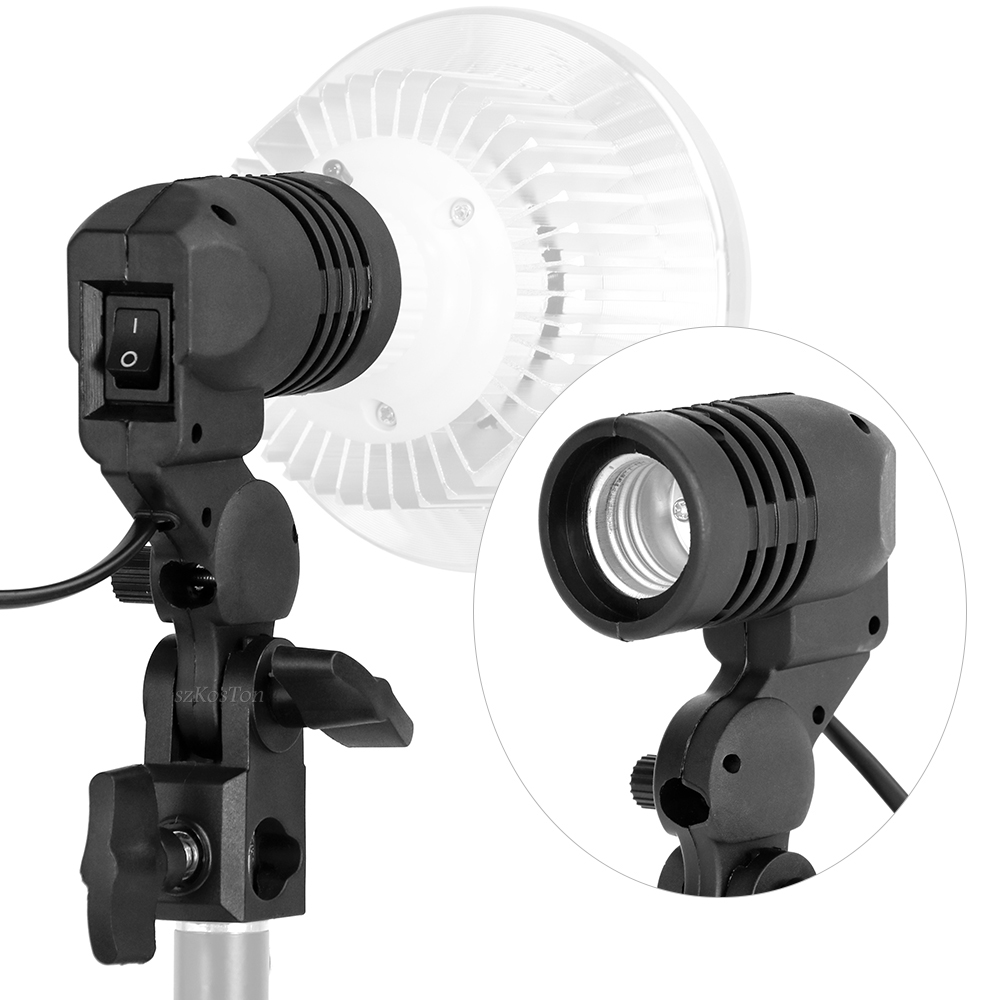 Photography Bulb - حامل لمبة برأس واحد E27 مقبس
