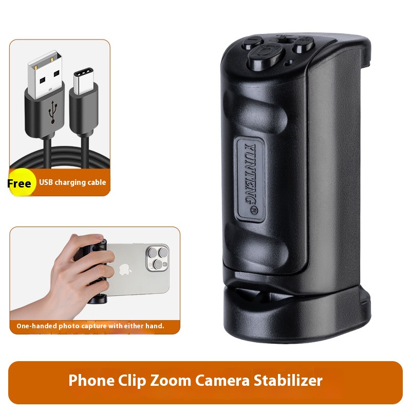 Photography Zoom - مثبت يدوي بمقبض هاتف مع تحكم