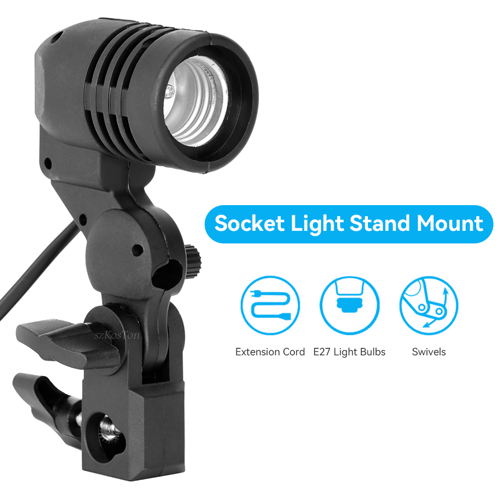 حامل لمبة برأس واحد لإضاءة الص - مراجعة Photography Bulb وسعره