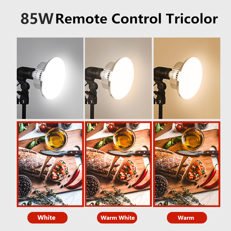 85 واط LED مصابيح إضاءة التصوي - مراجعة Photography Bulb وسعره