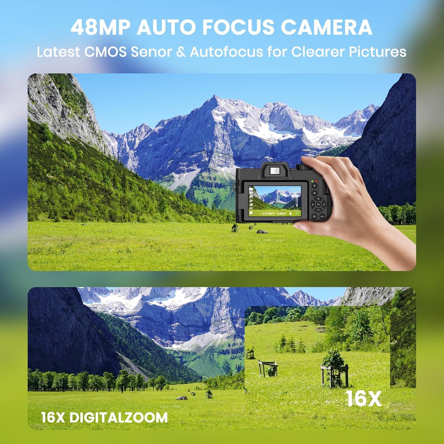 كاميرا رقمية بدقة 48 ميجابكسل  - مراجعة Photography Zoom وسعره